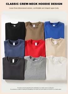 Felpa Unisex Pesante con Collo Rotondo, Vendita all'Ingrosso, Alta Qualità, Personalizzabile con Ricamo e Stampa, Felpe Oversize da Uomo - Product Image 3