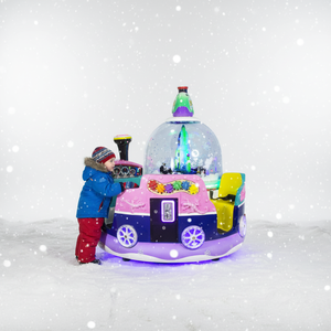 Manège Attrayant en Fibre de Verre et Cristal, 2 Places, à Monnayeur, Rotatif, pour Enfants, Jeux de Parc d'Attractions Intérieur - Product Image 1