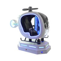 Simulador DE TIRO DE VUELO 9D VR de diseño bonito que funciona con monedas para interiores y exteriores para centros comerciales, ocasiones públicas, fibra de vidrio duradera