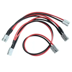 2 4 6 8 10 12 14 16 18 AWG Gauge Red + Black Parallel Battery Power Inverter Cables for Solar, Auto, RV & Marine