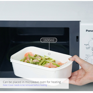 YAMADA Kín Thực Phẩm Lưu Trữ Takeaway Màu Trắng Ăn Trưa/Bento <span class=keywords><strong>Container</strong></span> Box Set BPA Free - Product Image 5