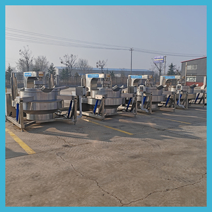 เครื่องทำซอส<span class=keywords><strong>พริก</strong></span>ไฟฟ้าแบบเอียงใช้แก๊สสำหรับใช้ในเชิงพาณิชย์หม้อขนาดใหญ่เครื่องผัดกระทะ - Product Image 2