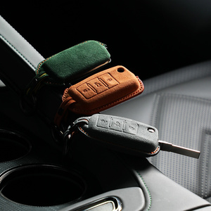 Para Volkswagen <span class=keywords><strong>Bora</strong></span> Lavida Sagitar Polo Tharu XR Tayron Car Key Holder Funda de cuero - Product Image 5