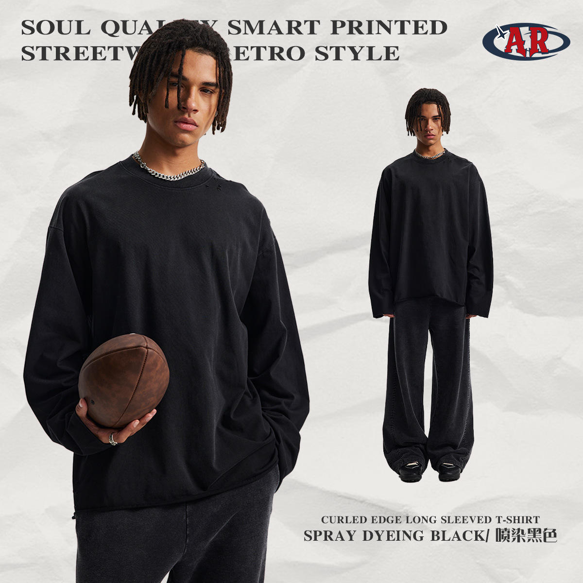 เสื้อยืด C22-สเปรย์ย้อมดำ