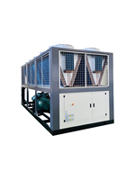 Compresseur de refroidisseur à vis industriel refroidi par air, réfrigérant R22, capacité de réfrigération de 90 à 330 kW pour l'alimentation