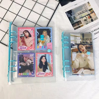 Carpeta de Archivos Personalizada, Carpeta de Anillas Transparente de PVC Suave y Colorida con Clip, 6 Anillas, para Hojas Sueltas, Cuaderno Pequeño A5 A6, para Diario, Bloc de Notas Espiral