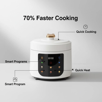 Cuisinière multifonctionnelle intelligente de petite taille, 5 litres, fabriquée en Chine, pour la cuisine, multifonctionnelle, 6 litres, cuiseur à pression électrique