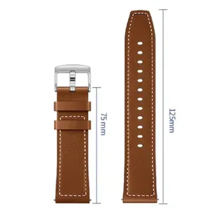 Correa de cuero genuino para <span class=keywords><strong>HUAWEI</strong></span> WATCH <span class=keywords><strong>GT</strong></span> 5 <span class=keywords><strong>Pro</strong></span> 4 46mm Band para <span class=keywords><strong>HUAWEI</strong></span> WATCH 4 <span class=keywords><strong>GT</strong></span> 3 <span class=keywords><strong>2</strong></span> <span class=keywords><strong>Pro</strong></span> <span class=keywords><strong>42mm</strong></span> Buds Bracelet 22mm 20mm Correa de reloj - Product Image 5