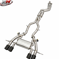Tuyau intermédiaire en Z en acier inoxydable KM à longueur égale pour BMW M2 M3 M4 G80 G82 G87 G8X F8X 3.0T – Amélioration du système d'échappement à soupape