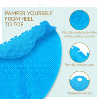 Coussinet de pied lavable brosse de Massage propre éliminer les callosités peau morte douche antidérapant soins des pieds tapis de récurage pour hommes et femmes