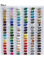 Vente chaude Antique Fil De Cuivre Enveloppé Perles Chaînes À Facettes Encre Bleu Verre 4*6mm Perlé Chapelet Chaîne
