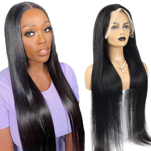 Cabello Humano Virgen Brasileño de <span class=keywords><strong>Lima</strong></span>, Perú, a Precio Económico, para Peluca Corta Bob, Encaje Transparente 13*4, Liso Sedoso y Ondulado - Product Image 3