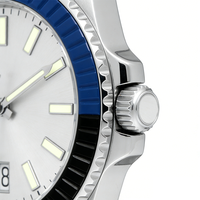 Jam Tangan Mekanik Stainless Steel Tahan Air Bercahaya Minimalis Fashion Otomatis Bisnis Custom Pria