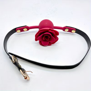 Juguetes Sexuales para Mujeres Rose Fetish, Mordaza Bucal de Silicona Ajustable y Transpirable con Forma de Rosa, BDSM Bondage para Hombres, Mujeres y Adultos - Product Image 6