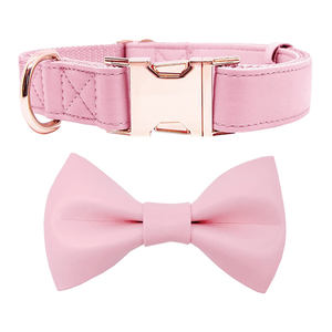 Direktverkauf Luxus Metallschnalle Mode Leder Haustier Fliege Hundehalsband Hundezubehör Haustierbedarf - Product Image 2