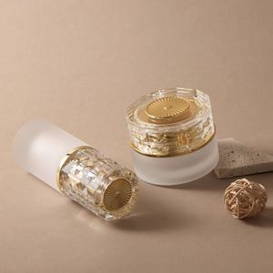 Nuevo Envase de Vidrio de Alta Gama para Cosméticos, Botella Dispensadora de Loción con Bomba, Modelo <span class=keywords><strong>Bacara</strong></span>, Botella Vacía - Product Image 3