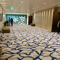 Moquette en Nylon/Polypropylène à Poil Coupé Imprimée, Facile à Nettoyer, Réversible, Lavable, Anti-Taches, en Rouleau Large pour Restaurants et Hôtels