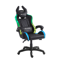 Chaise de bureau moderne avec accoudoirs 3D, chaise de jeu PC RGB, chaise gamer avec éclairage RGB pour configuration de jeu à domicile