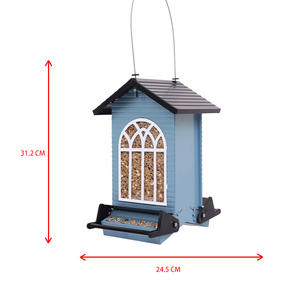 Oniya 5LBS büyük kapasiteli <span class=keywords><strong>Anti</strong></span> sincap asılı kuş besleyici ağır çiğneme geçirmez ve hava koşullarına dayanıklı tasarım hazne kuş besleyici - Product Image 5