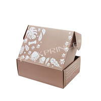 Carton ondulé dur de taille personnalisée, impression de logo, enveloppe en papier kraft, boîte d'emballage d'expédition de livraison postale pour vêtement