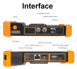WANGLU 5.55 นิ้วหน้าจอสัมผัส 1310/1550nm 26/24dB OTDR/VFL/OPM/LS/เคเบิลtesterในหนึ่งtesterไฟเบอร์ออปติคอล - Product Image 3