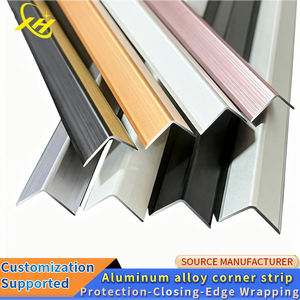 פנל קיר מודרני פס קישוט פינתי מסגסוגת אלומיניום פס פינתי חיצוני בצורת L פס דקורטיבי בזווית ישרה עמיד - Product Image 1