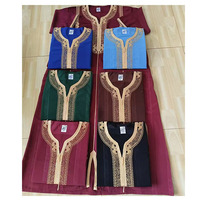 Vestes universitaires pour hommes CCY en gros, style marocain islamique personnalisé, à manches courtes, avec broderie sur la poitrine, fabriquées par le fabricant Kanzu