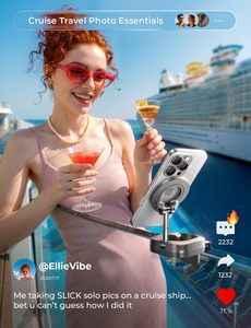 Soporte Magnético Giratorio 360° para Teléfono LISEN, Soporte de Viaje para Avión, Accesorios Esenciales para Viajar en Avión, Visualización con Manos Libres - Product Image 6