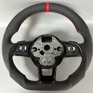 Nuevo Volante de Cuero para Volkswagen VW Polo MK7 Passat Golf 4 5 6 7 8 GTI <span class=keywords><strong>R</strong></span> <span class=keywords><strong>Line</strong></span> MK5 MK6 MK7 MK8 2015 2016 2017 - Product Image 1