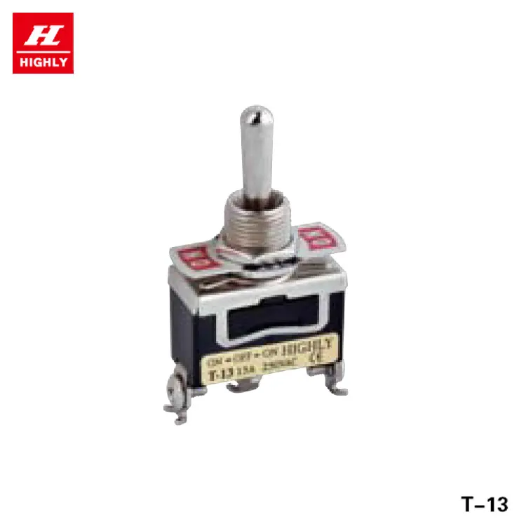 Taiwan Marke T-13CS 3P Toggle switch #250 Schnellanschluss typ 15A 250VAC ON-OFF-ON