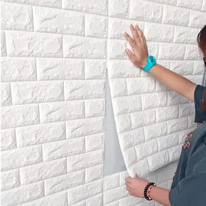 Gmart Groothandel Waterdichte 3D Muur Papier, China Fabriek Gemakkelijk Verwerkt 3D Behang Home Decoratie/
