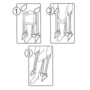 양말 도우미 쉬운 쉬운 오프 적응 드레싱 보조 노인을위한 중간 양말 보조 도구 - Product Image 6