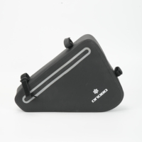 Pochette de rangement triangulaire pour cadre de vélo, avec logo personnalisé, coque rigide, imperméable et réfléchissante, pour VTT et vélos de route