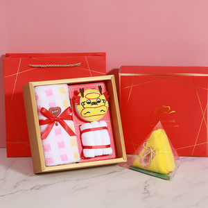 Serviettes Cadeaux pour le Festival des Bateaux-Dragons en Coton Pur, Motif Zongzi, Logo Personnalisable pour Promotions et Cadeaux d'Employés - Product Image 3