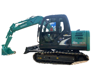 Excavadora con motor diésel Kobelco SK75 Marca de alta calidad 100% Listo para todos los terrenos Venta superior Horas DE TRABAJO bajas Usado Excelente - Product Image 1