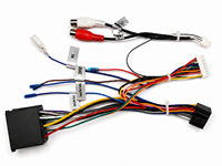 Faisceau de câblage d'alimentation pour autoradio Android 17 broches compatible avec BMW avec décodeur CANBUS pour unité principale Android