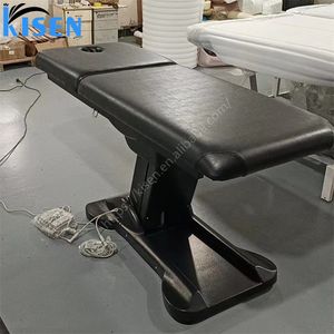 Kisen luxe moderne noir traitement médical Table de <span class=keywords><strong>Massage</strong></span> cosmétique Spa lit électrique 2 moteurs Salon de beauté du visage lit de cils pour <span class=keywords><strong>Sal</strong></span> - Product Image 1