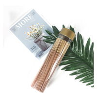 JT 200g Tube Bâtonnets d'encens colorés en bois, senteurs Jasmin, Rose, Lavande, Thé Vert, pour Aromathérapie, Maison, Yoga, Spa, Vente en Gros, 100% Naturel