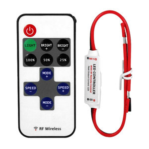 DC5V-24 V Mini 3 Touches 11Keys RF <strong>Wireless</strong> Single Channel Dimming <strong>Controller</strong> <strong>LED</strong> Luminous Variable Control for <strong>LED</strong> 3528 5050 - Product Image 5