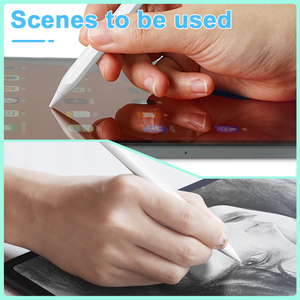 Pena Stylus generasi kedua pensil sertifikasi paten 2 dengan pengisi daya nirkabel miring gigi biru tampilan baterai Waktu sebenarnya untuk Ipad - Product Image 4