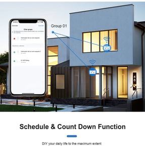 ปลั๊กไฟอัจฉริยะ Tuya Smart Home Wifi พร้อมกระจกนิรภัย ปลั๊กไฟติดผนังอเนกประสงค์ ควบคุมด้วยเสียง Alexa - Product Image 3