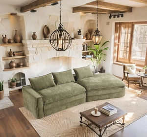 Ideas de Negocio de Alquiler de Muebles: Sofá Chaise Longue Escandinavo de Compresión al Vacío 2026 para Recepción, Fabricante de Muebles de Malasia - Product Image 1