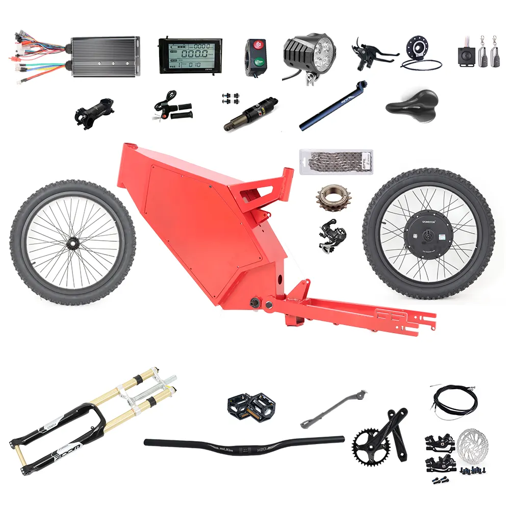 18inch Or 19inch 8000w Electric Motorcycle Conversion Motor Kit With Optional Battery Ebike Conversion Kit