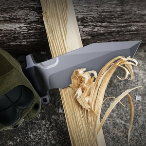 มีดพกพาอเนกประสงค์แบบปรับแต่งได้ ใบมีดสแตนเลส ด้ามจับทำจาก G10 ไม้ และยาง สำหรับใช้งานในอุตสาหกรรม ล่าสัตว์ EDC DIY OEM - Product Image 5