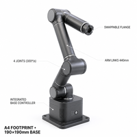 Bras robotisé de bureau industriel à 4 axes DR4 pour projets DIY, loisirs créatifs, avec une charge utile de 500 g et une portée de 440 mm