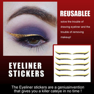 FX-T232 auto-adhésif paillettes Eyeliner autocollant étanche beauté Eyeliner <span class=keywords><strong>Patch</strong></span> pour chat yeux maquillage Double paupières scène maquillage - Product Image 4