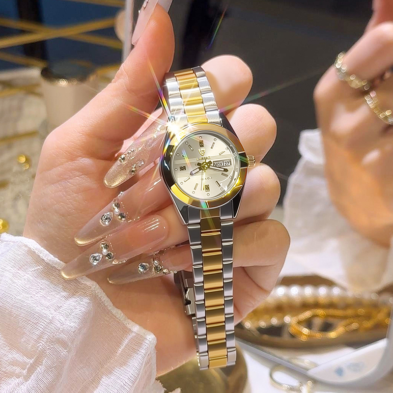 Golden Watch For Girls Dress Gold Watch Women Crystal Diamond Watches  Dominican Republic