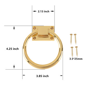 Modern Minimalist Ring Pull Handles Zinc Alloy <b>Wardrobe</b> Furniture <b>Hardware</b> Durable - Product Image 4