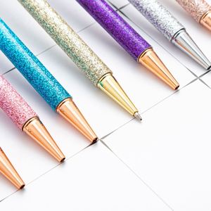 Diamond Sparkle <b>Pen</b>: Elegant Metal Ballpoint with Glitter & Custom Logo for Promotional Gifts - Product Image 3
