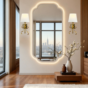 Lámpara de pared de lujo ligero estilo francés para sala de estar, lámpara de pared de cabecera de dormitorio estilo americano, moderna y minimalista - Product Image 2